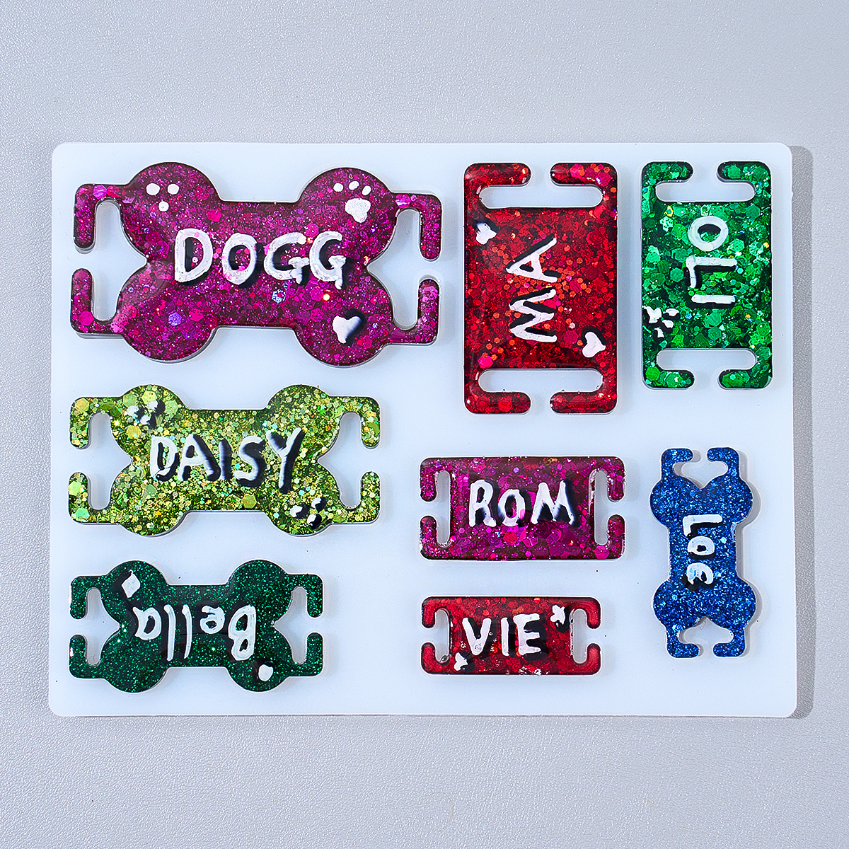 DIY Cat Dog ID Tag Silicone Mo - Pet Portrait Custom ulasan dan harga