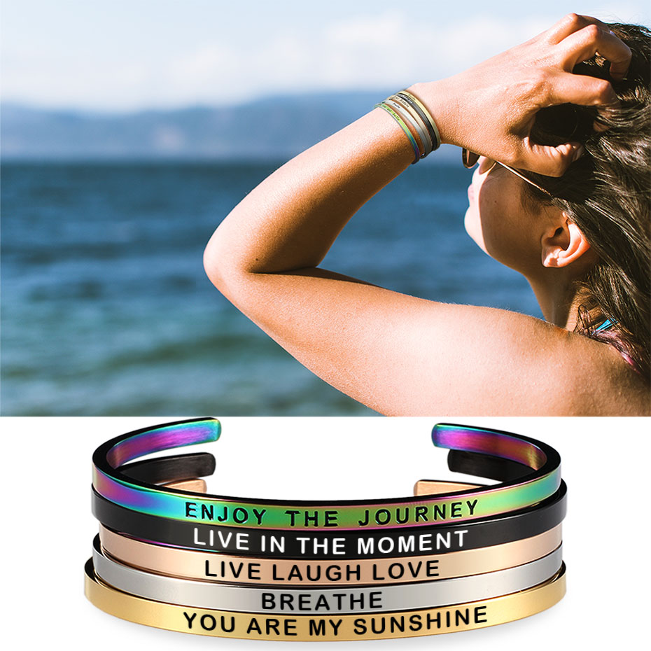 Customized Personalized 4mm Wi - Coordinates Bracelet ulasan dan harga