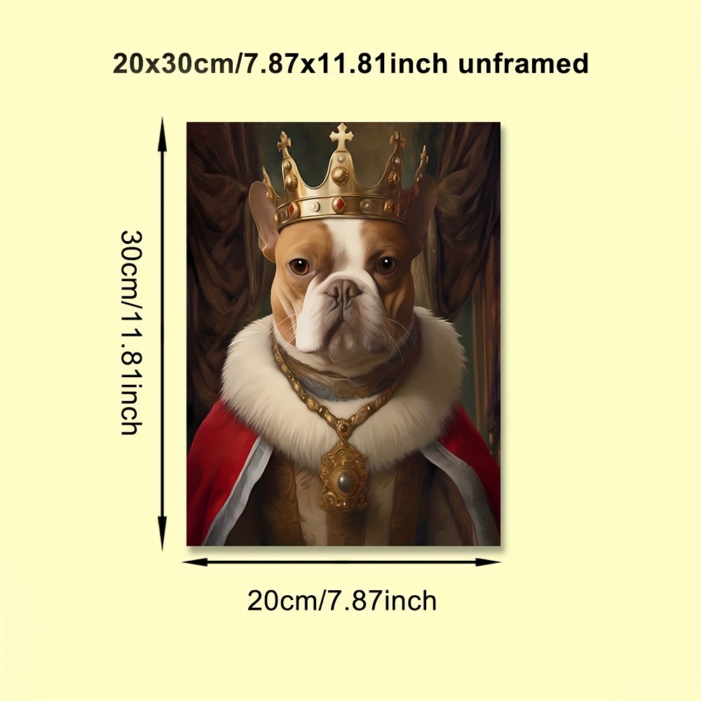 1PC Custom King Queen Dog Cat  - Pet Portrait Custom ulasan dan harga