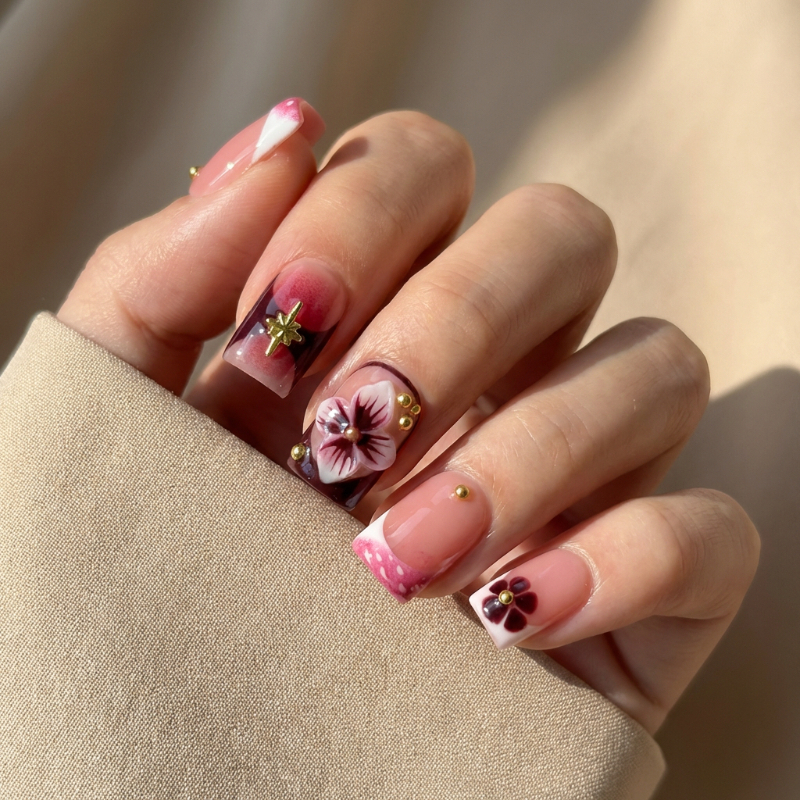 10Pcs Handmade Luxury Short Pr - Pressed Flower Art ulasan dan harga