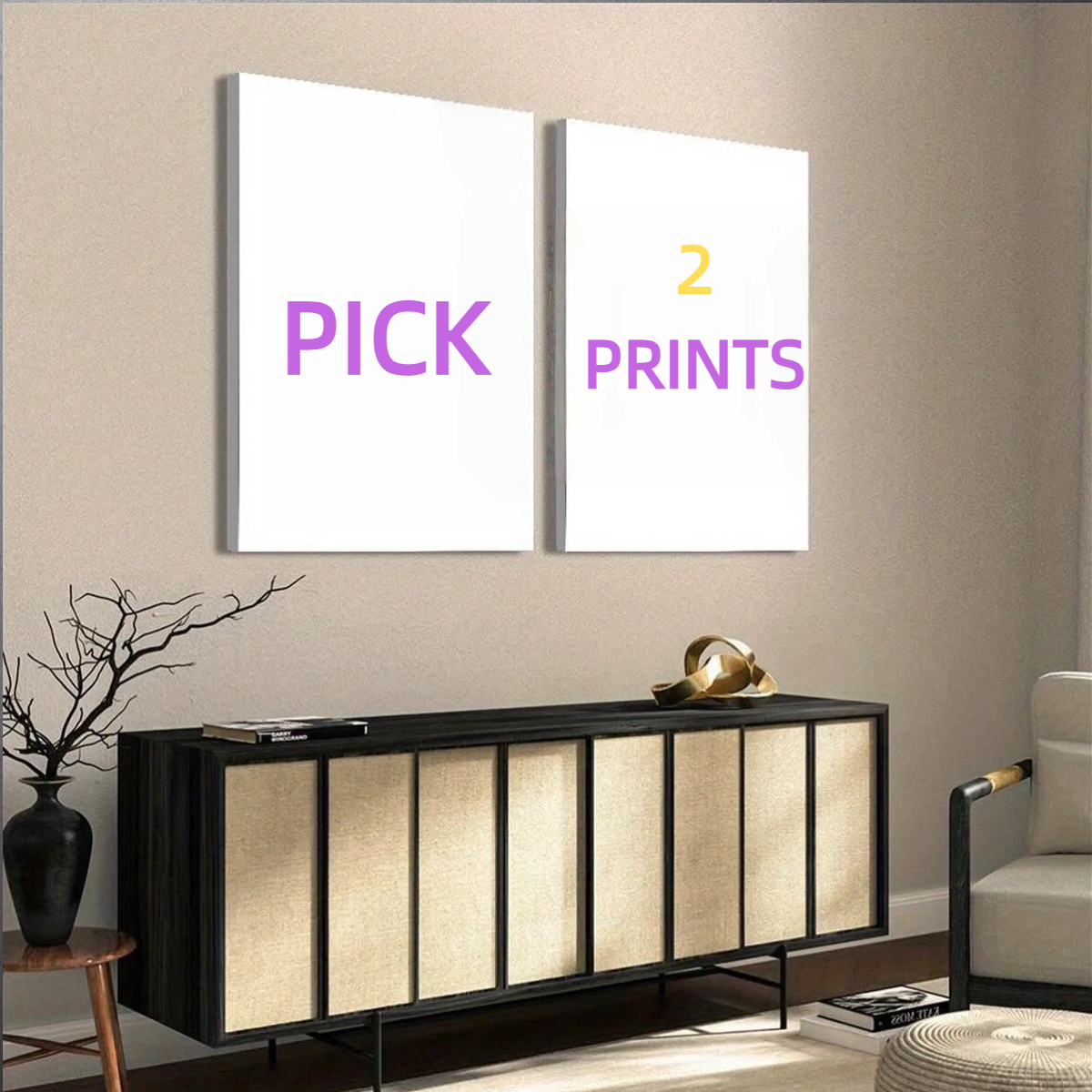 2pcs/set of custom canvas phot - Custom Map Poster ulasan dan harga