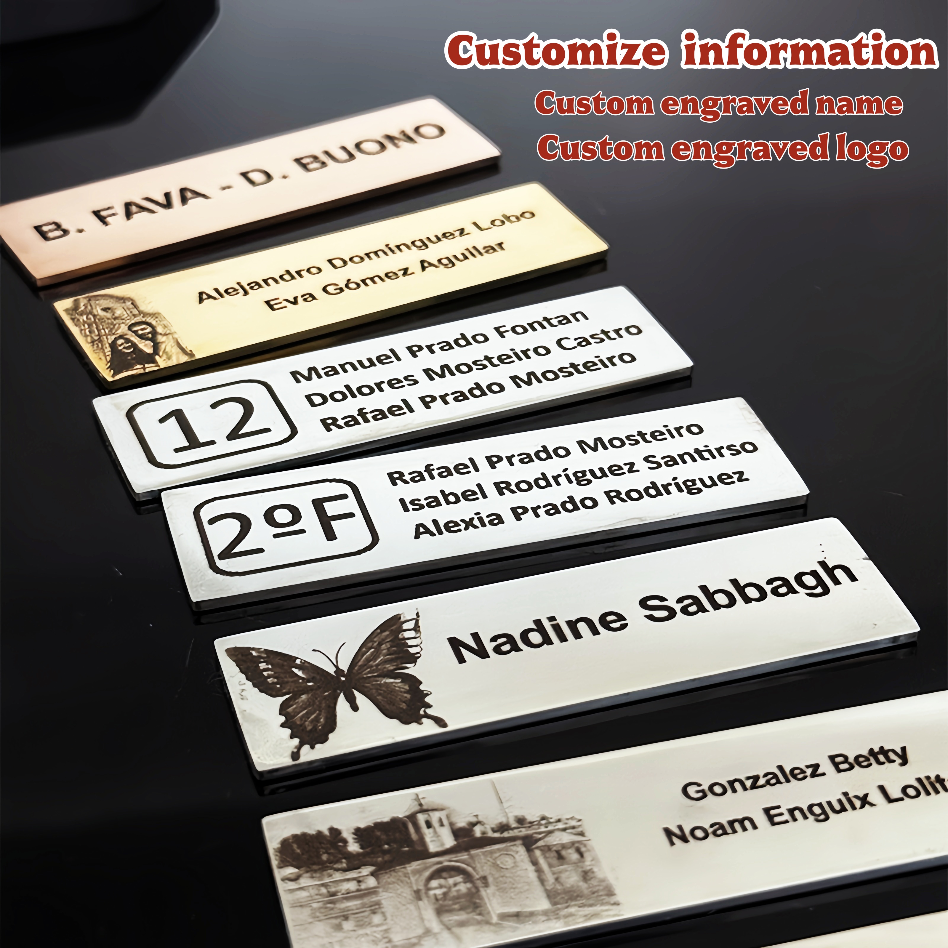 70x20mm Personalize Custom Met - Personalized Name Box ulasan dan harga