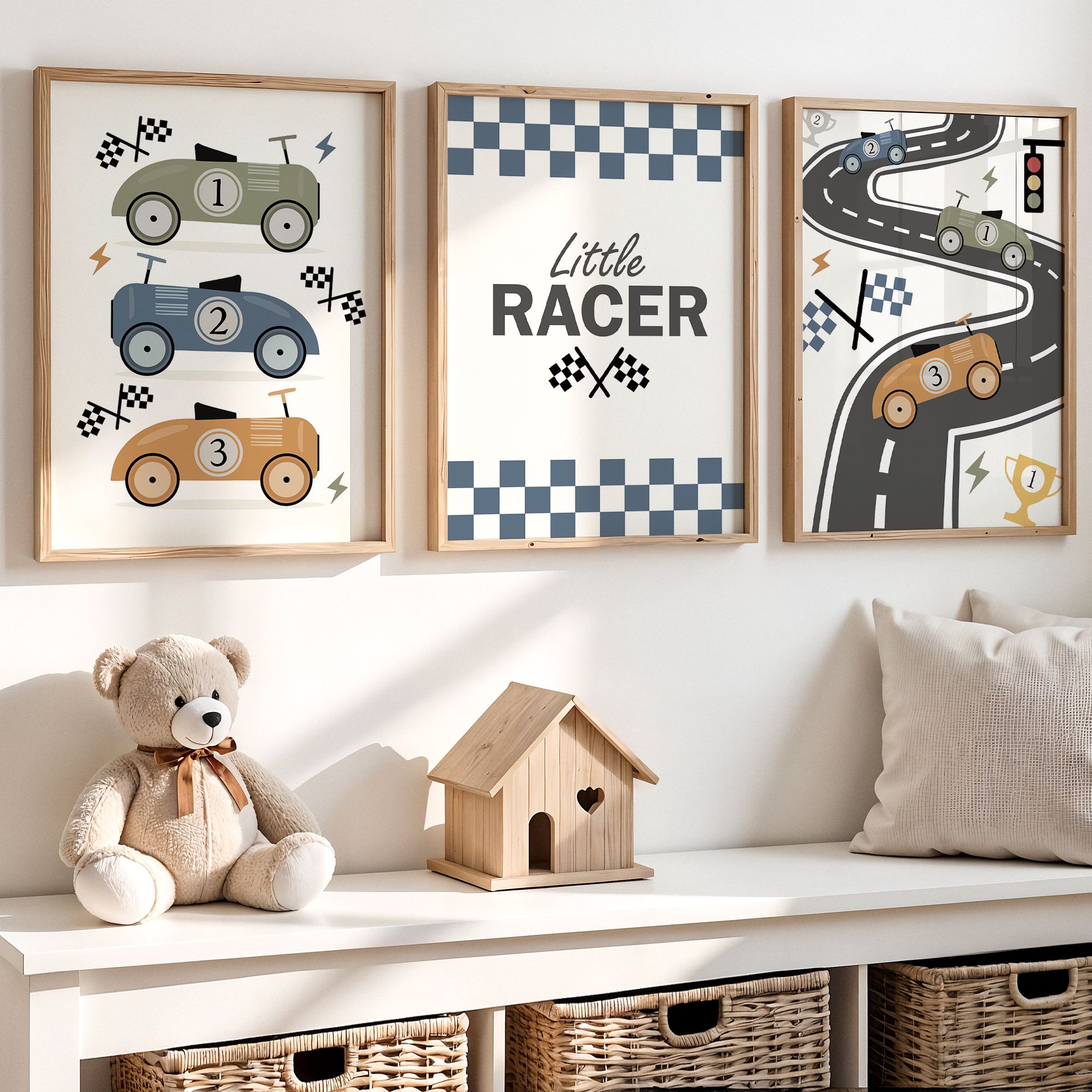 3pcs Minimalist,Cartoon Car Ra - Personalized Name Box ulasan dan harga
