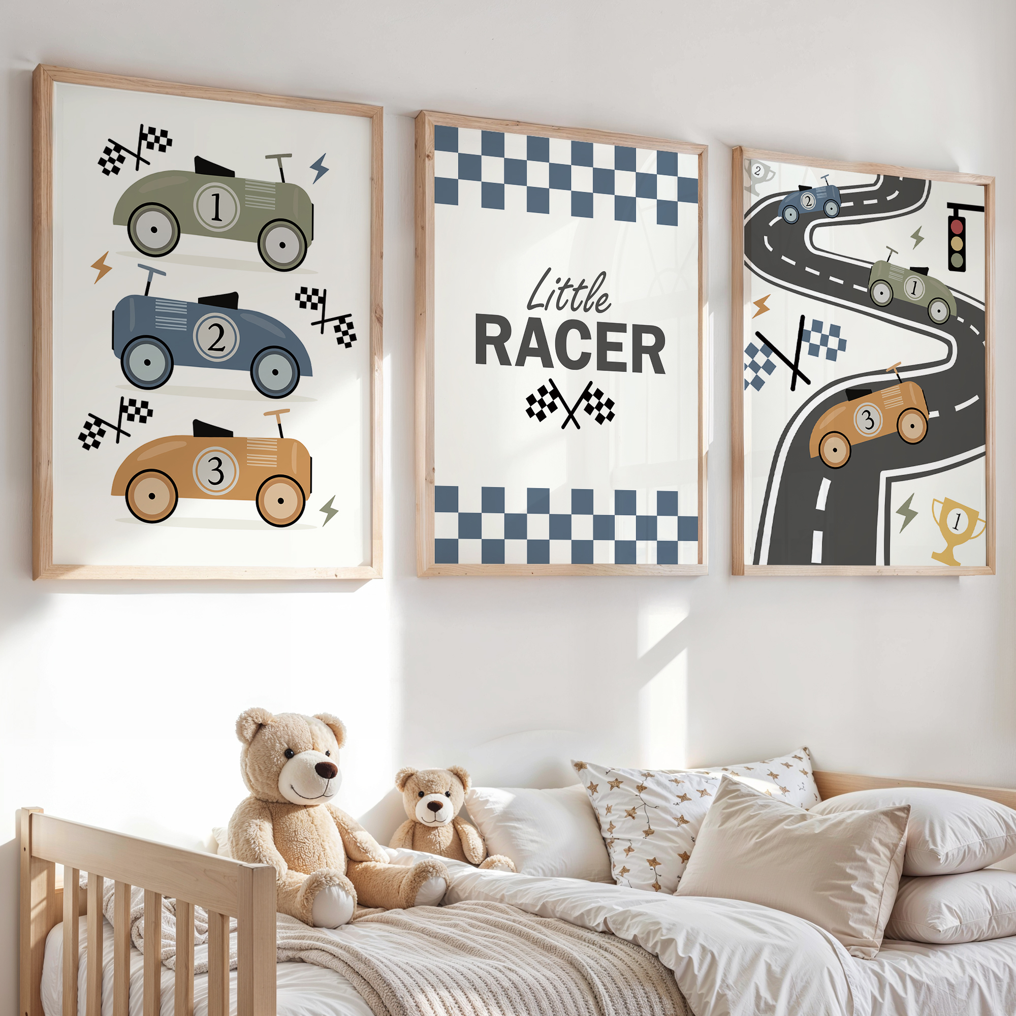 3pcs Minimalist,Cartoon Car Ra - Personalized Name Box ulasan dan harga