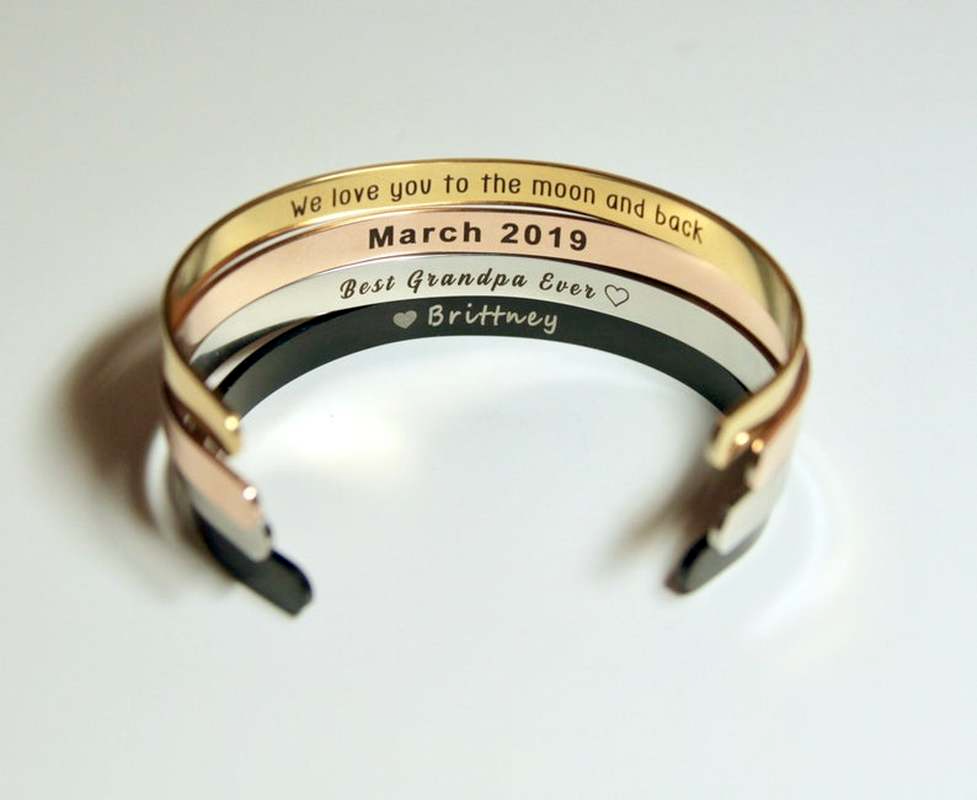 Custom Personalized 4mm Width  - Coordinates Bracelet ulasan dan harga