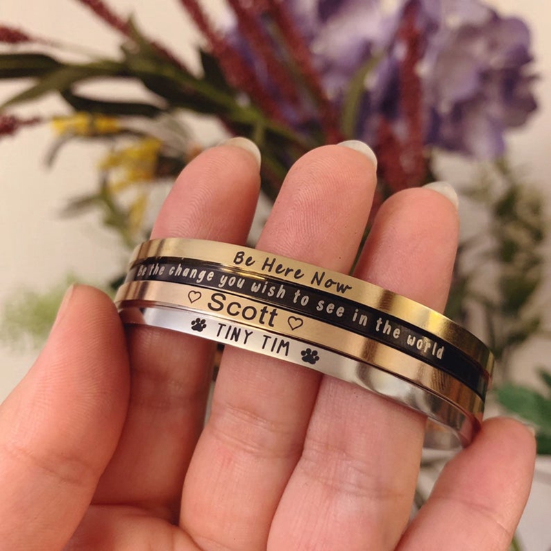 4mm Customized Personality Eng - Coordinates Bracelet ulasan dan harga