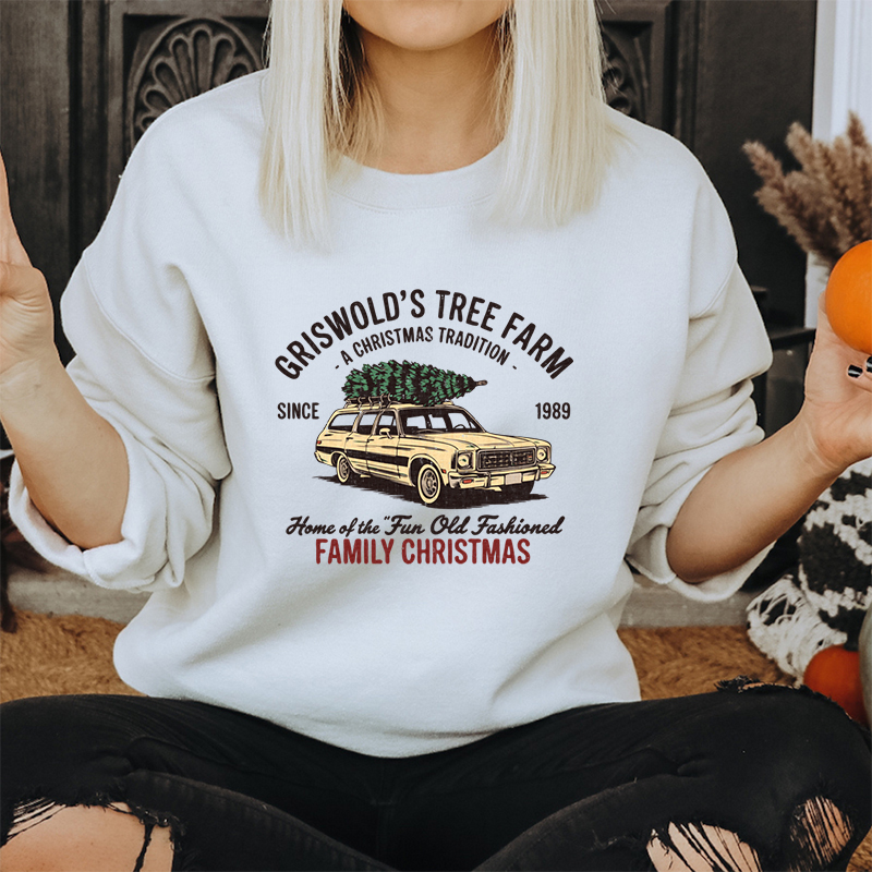 Family Christmas Tree Farm Gra - Family Tree Print ulasan dan harga