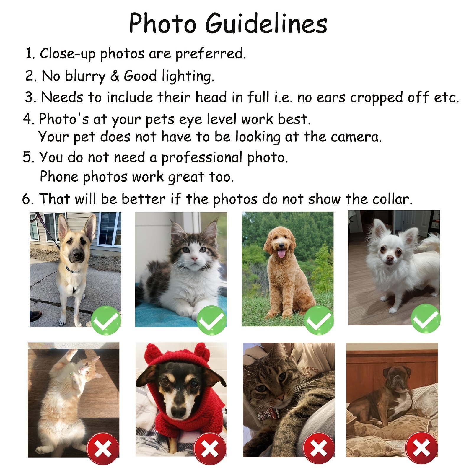1PC 2D Flat Metal Tin Sign Cus - Pet Portrait Custom ulasan dan harga