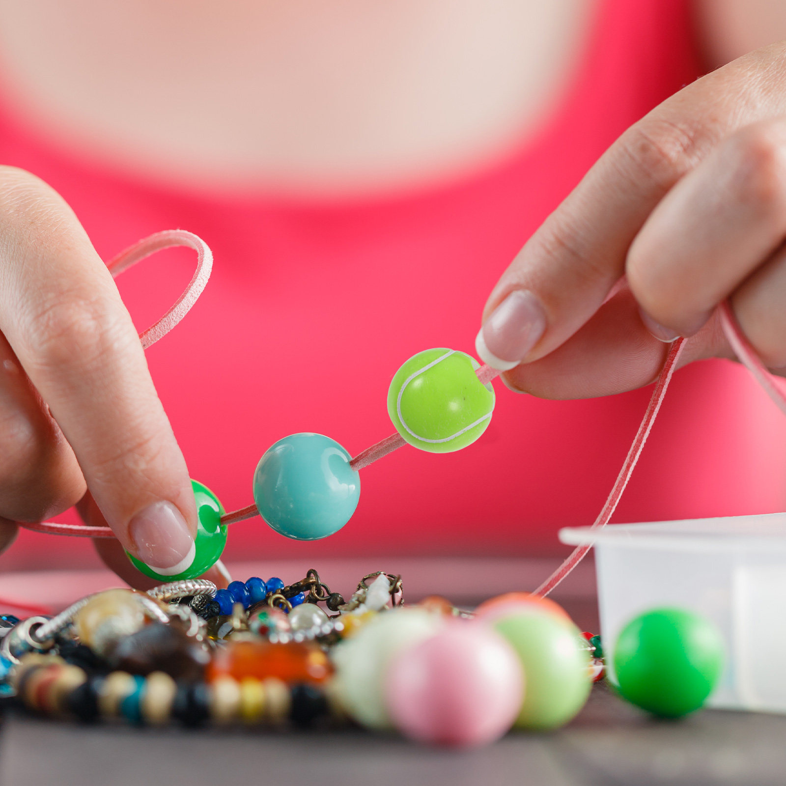 100Pcs DIY Tennis Beads Bracel - Coordinates Bracelet ulasan dan harga