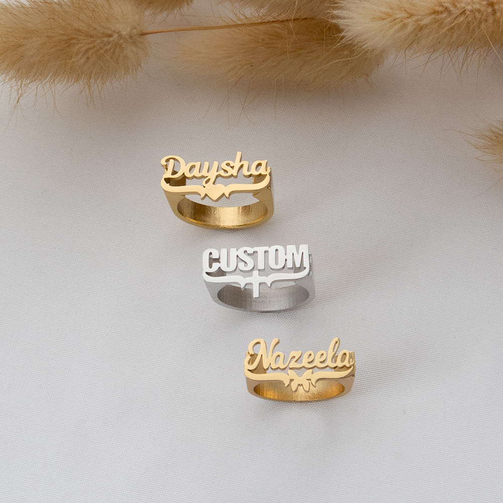 Customized Name Rings, Persona - Initial Ring Custom ulasan dan harga