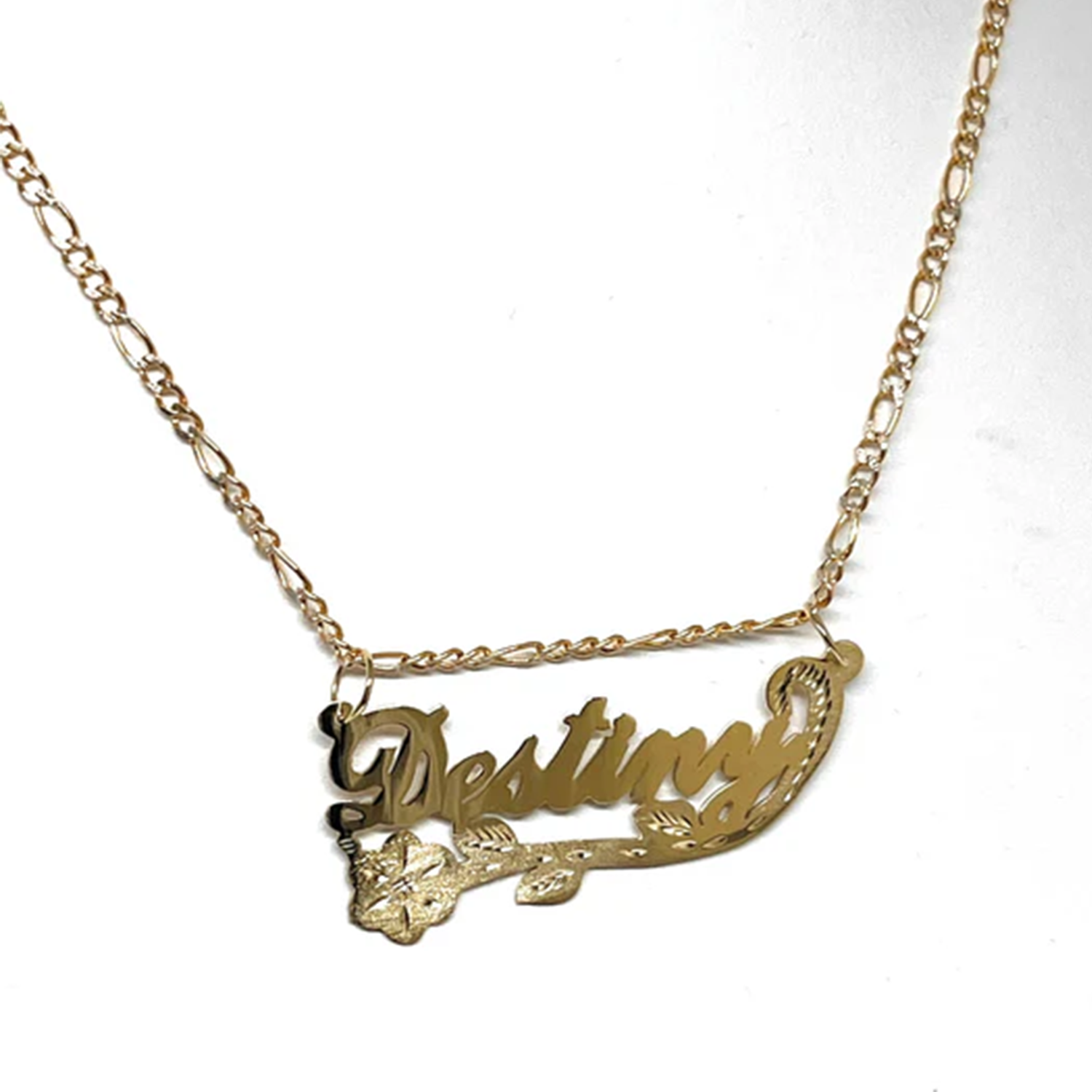 Custom Name Jewelry Retro Styl - Birth Flower Necklace ulasan dan harga