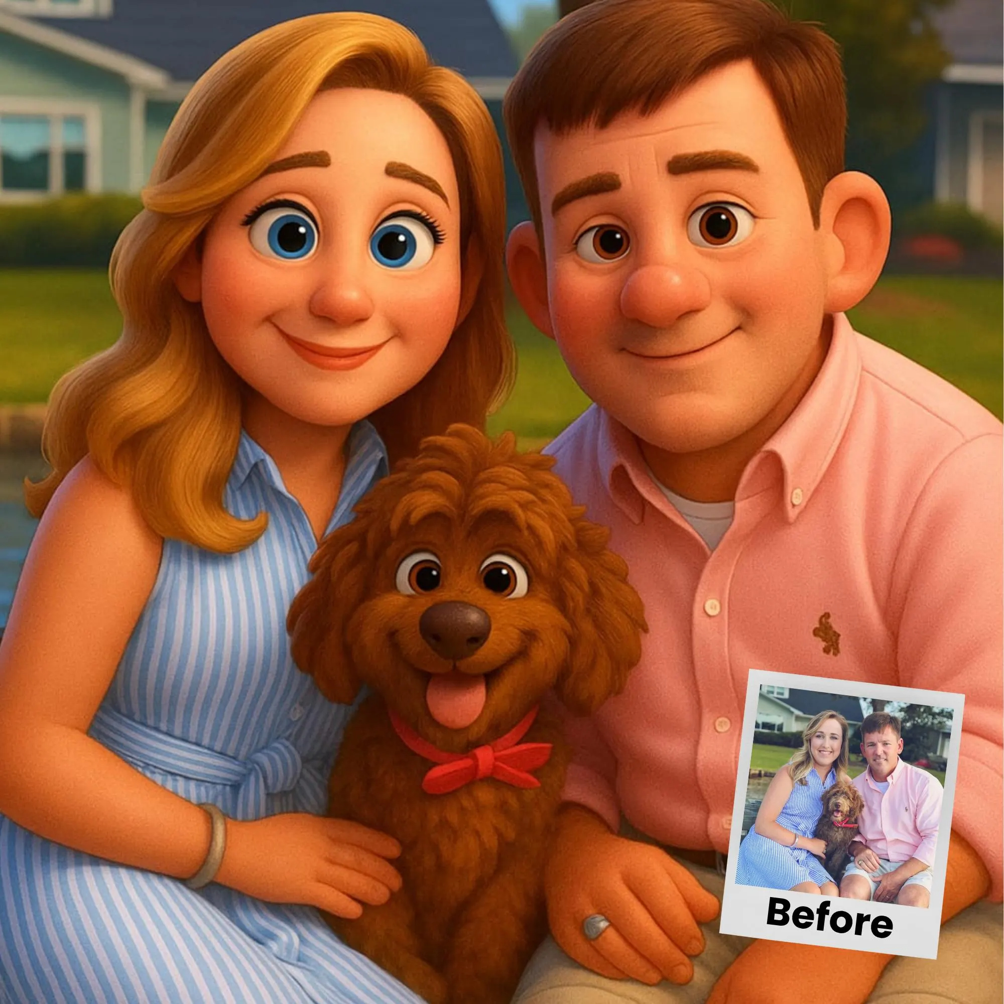 Custom Animated Character Fami - Pet Portrait Custom ulasan dan harga