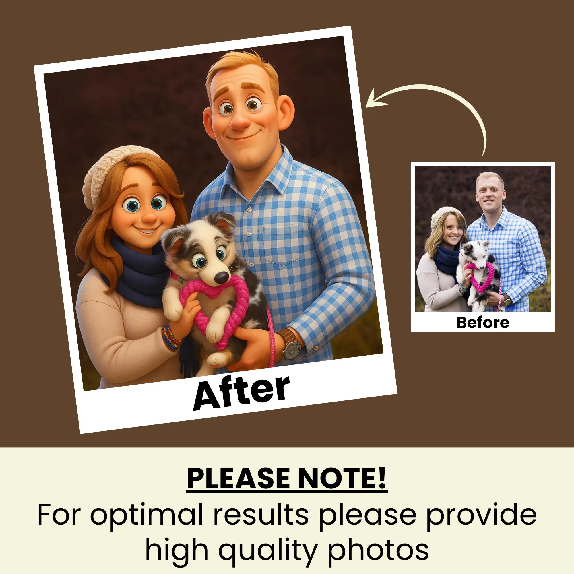 Custom Animated Character Fami - Pet Portrait Custom ulasan dan harga