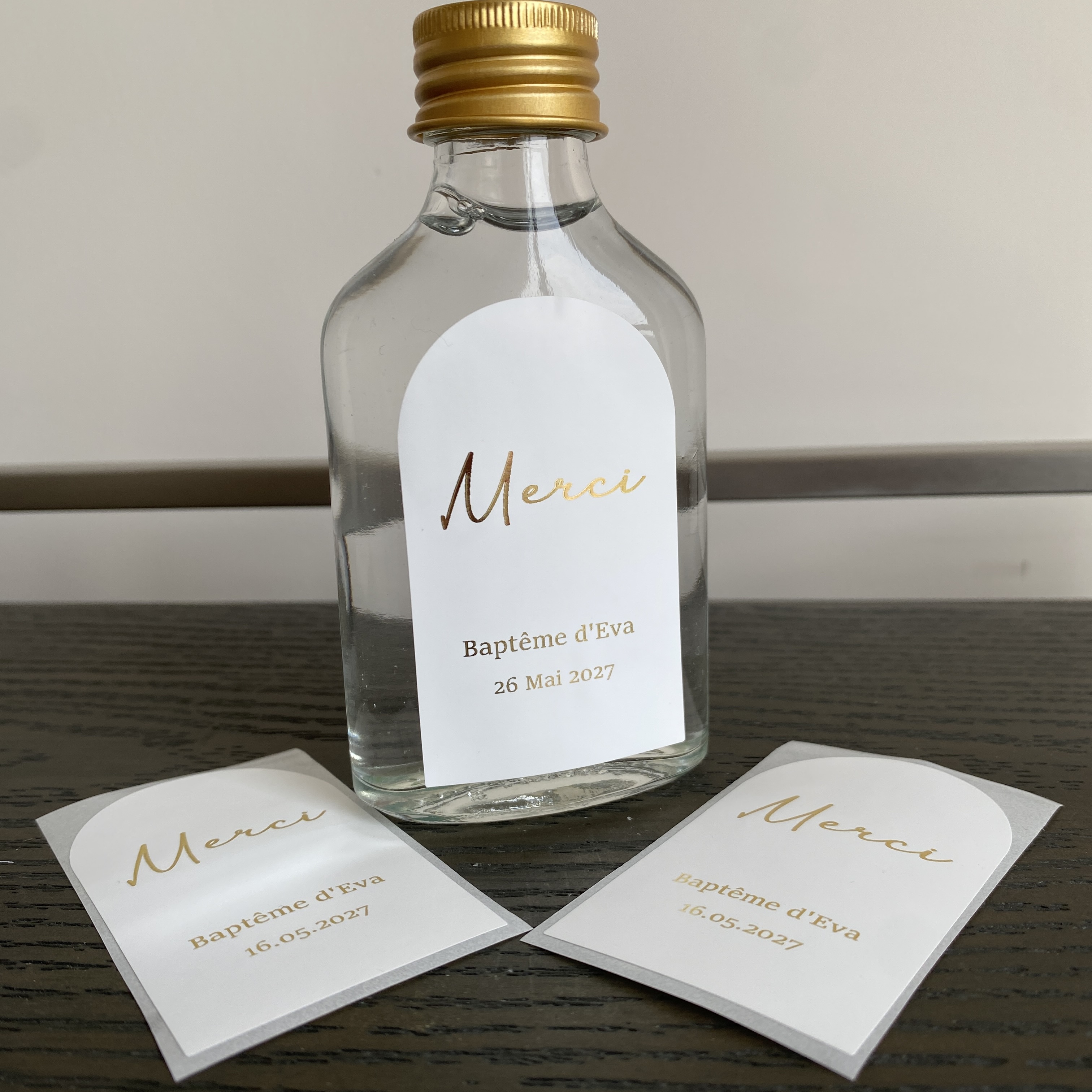 Custom Baptism Candle Merci Th - Personalised Candle Label ulasan dan harga