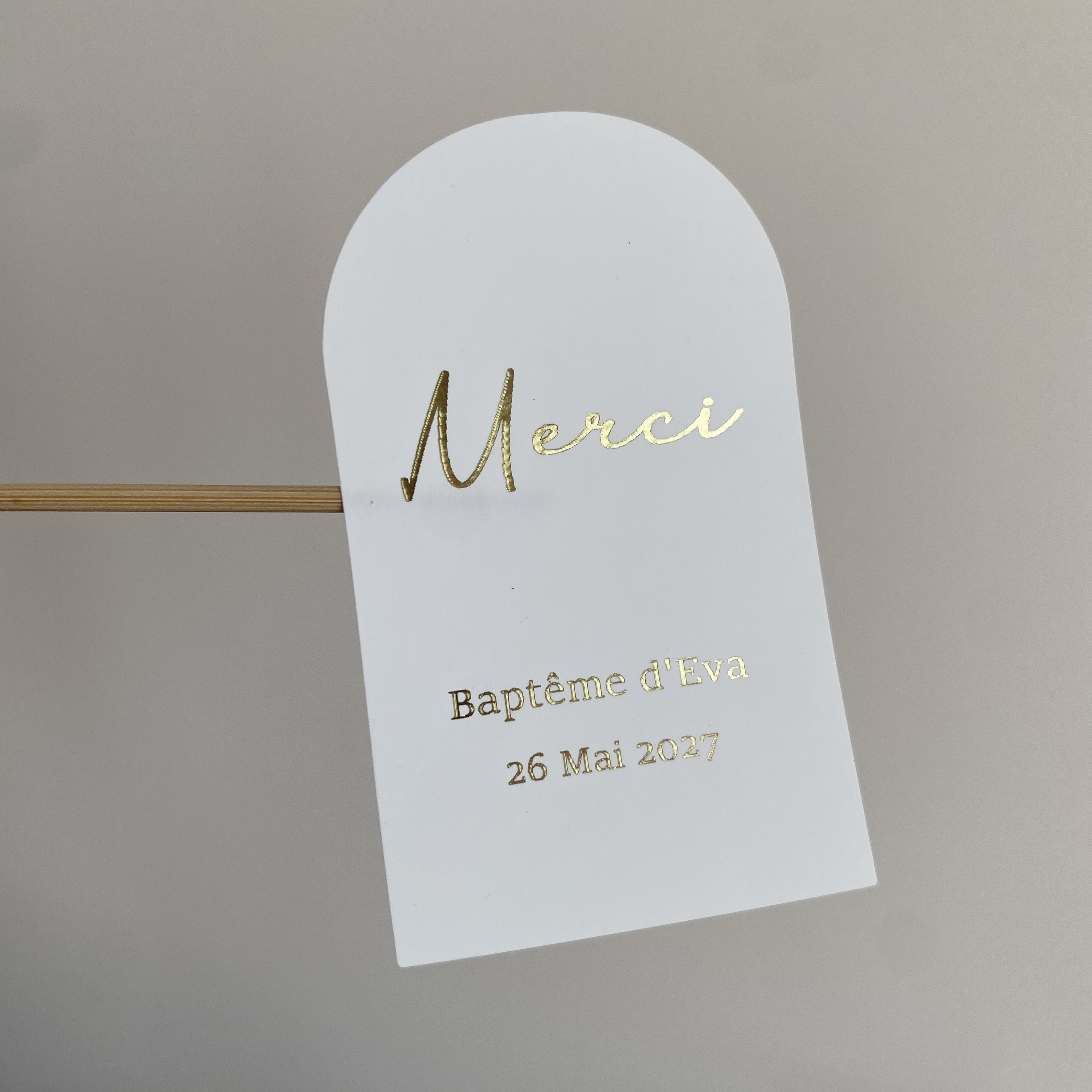 Custom Baptism Candle Merci Th - Personalised Candle Label ulasan dan harga