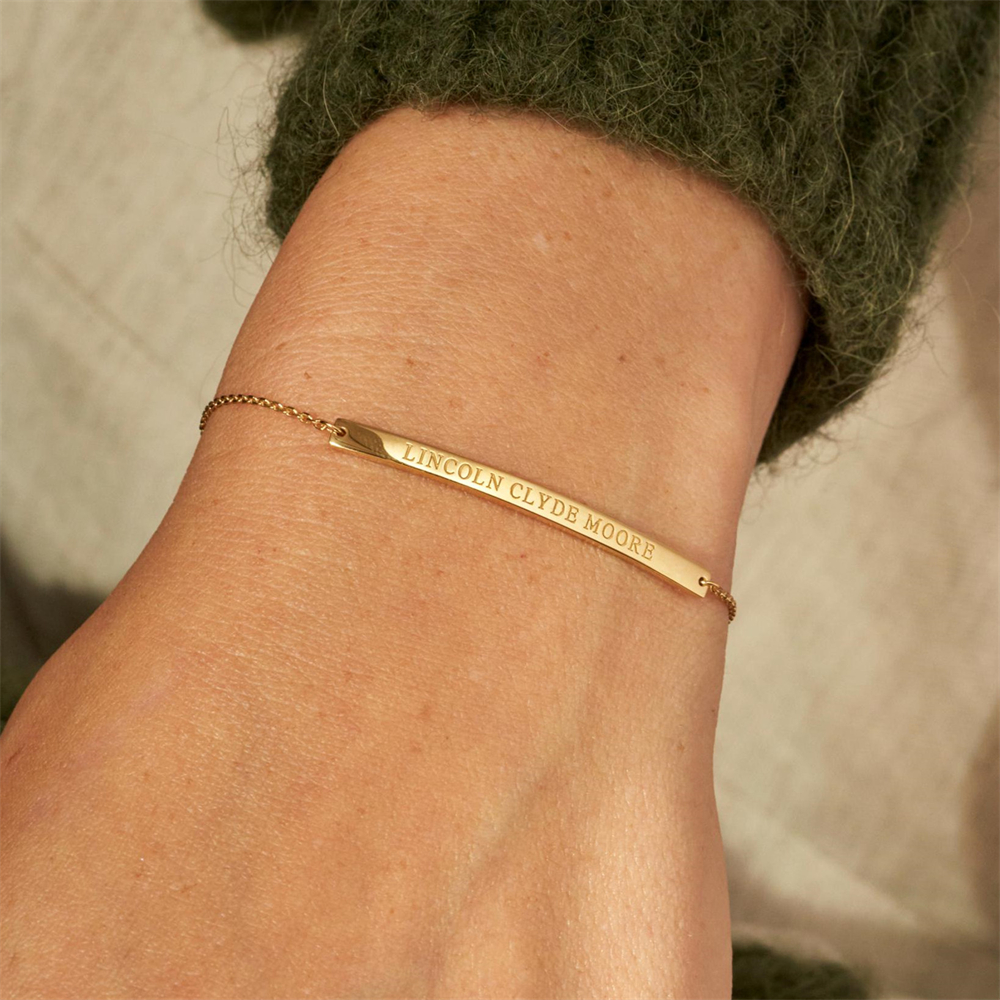 ustom Engraved Latitude Longit - Coordinates Bracelet ulasan dan harga
