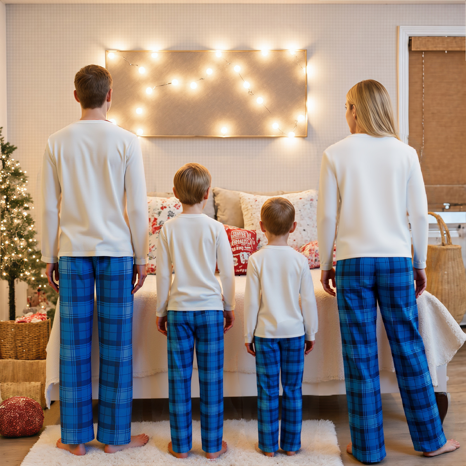 Family Matching Christmas Paja - Family Tree Print ulasan dan harga