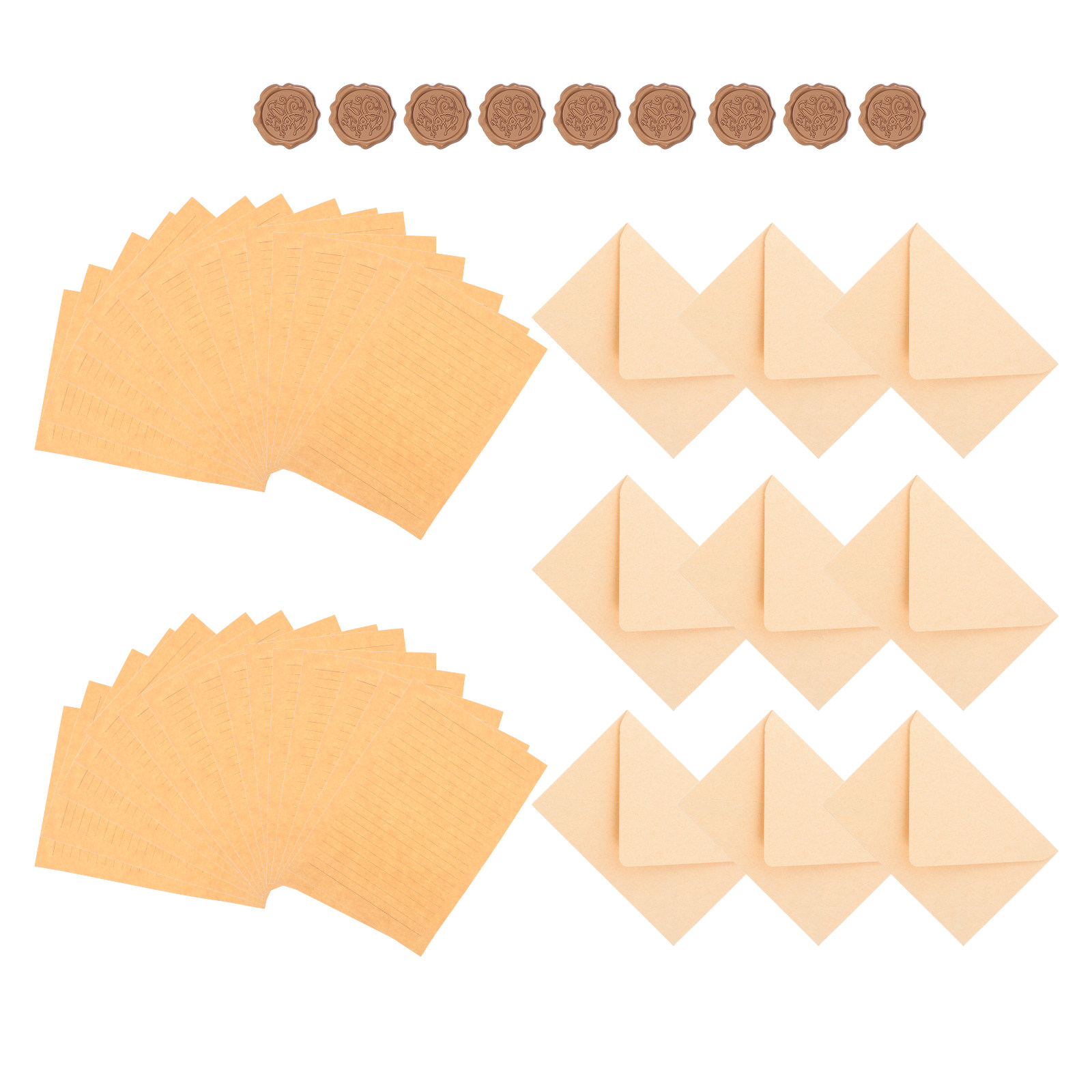 1Set Letter Writing Set Vintag - Wax Seal Letter Kit ulasan dan harga