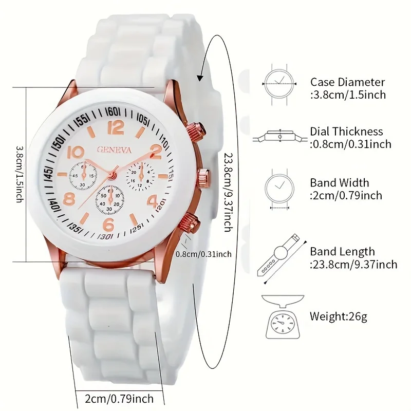 5pcs/Set Chic Women's Quartz W - Coordinates Bracelet ulasan dan harga