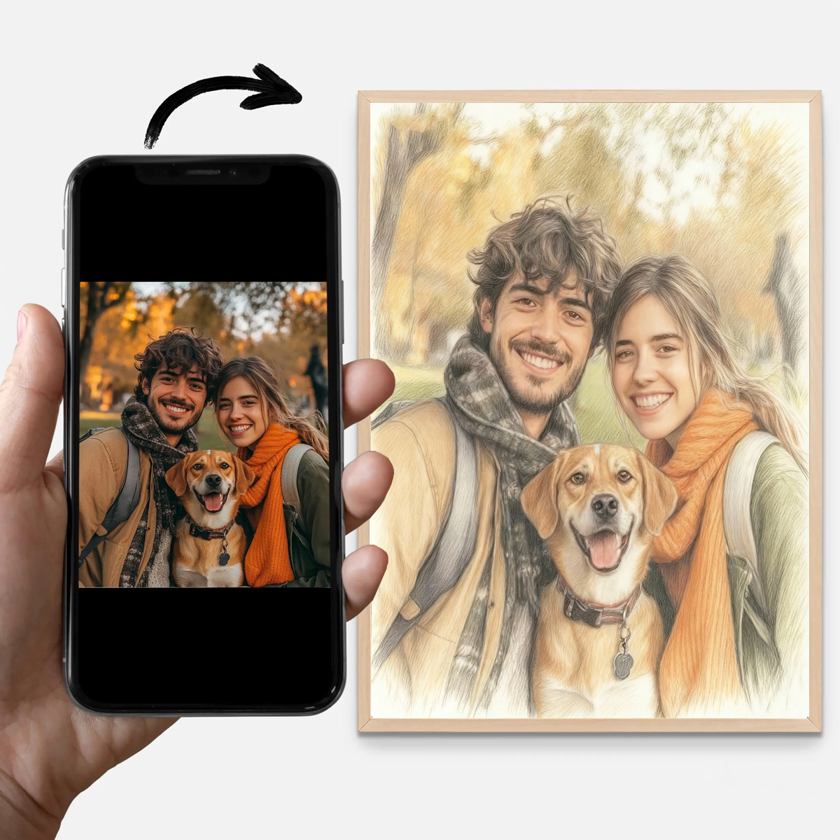 Personalized Custom Colored Pe - Pet Portrait Custom ulasan dan harga