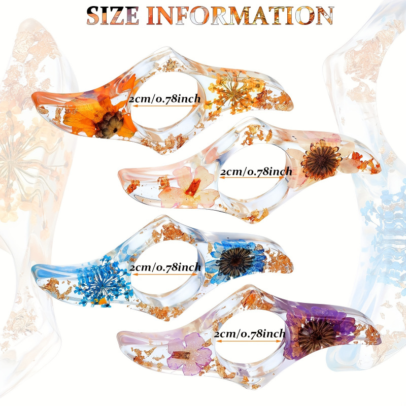 1/3 Pcs Dried Flower Resin Boo - Dried Flower Bookmark ulasan dan harga